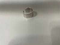 CS487/2024 SILVER BAND RING WITH CHINESE/JAPANESE  LETTERING